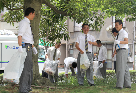 第68回「社会を明るくする運動」清掃ボランティアに参加しました