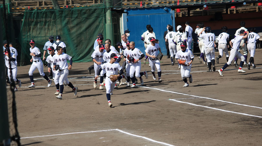 令和５年度 春季東京都高等学校野球大会 一次予選 1回戦 かえつ有明・桐ケ丘・三商・千早連合チームに勝利